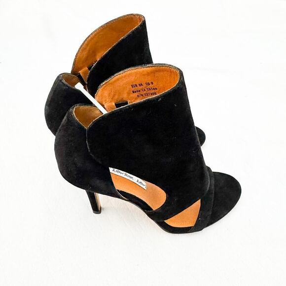 & Other Stories Black Heels Suede Ankle Cuff Sandals Stiletto EU 38 US8 NWOB - Picture 7 of 7